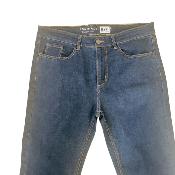 BAM Clothing 73 Zero Bamboo Denim Straight Leg Jeans Dark Blue Size 36 L32 NWT - Picture 2 of 15